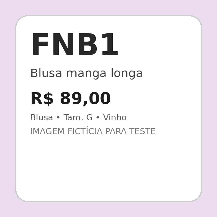 Blusa manga longa